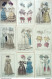 Gravures De Mode Costume Parisien 1825 à 1829 Lot 36 9 Pièces - Aguafuertes