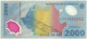 ROMANIA - 2.000 Lei - 1999 - Pick 111.a - Unc. - Série 007C - Total Solar ECLIPSE Commemorative POLYMER - 2000 - Rumänien