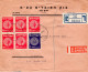 Delcampe - Israel 1951-1953 Interesting Post Marks Lot Of 3 Express Registered Covers III - Cartas & Documentos