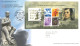 GREAT BRITAIN, 2009, FDC OF MINIATURE STAMPS SHEET OF ROBERT BURNS 250TH ANNIVERSARY - Briefe U. Dokumente