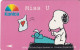 SINGAPORE(GPT) - Snoopy/Miss U, Konica, CN : 7SKNA/B, Tirage 44000, Used - Singapore