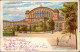 Ansichtskarte Litho AK Kreuzberg-Berlin Anhalter Bahnhof, Straßenbahn 1899 - Kreuzberg