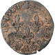 France, Henri III, Double Tournois, 1581, Poitiers, Cuivre, TB+, Gadoury:455 - 1574-1589 Heinrich III.