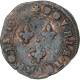 France, Henri III, Double Tournois, 1584, Tours, Cuivre, TB, Gadoury:455 - 1574-1589 Heinrich III.