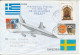 Greece Air Mail Cover Sent To Sweden 3-10-1987 See The BASKETBALL Label On The Backside Of The Cover - Storia Postale