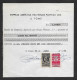 Portugal Sao Tome Et Principe Timbre Fiscal 1969 Reçu Plantation Cacao Et Café Receipt W/ Revenue Stamp Cocoa And Coffee - Storia Postale