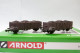 Arnold - 2 WAGONS TOMBEREAUX Tow Charbon SNCF ép. III Réf. HN6491 Neuf NBO N 1/160 - Goods Waggons (wagons)
