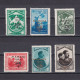 ROMANIA 1932, Sc# B44-B49, CV $26, Semi-Postal, Boy Scout Mamaia Jamboree, Overprint, MH - Nuovi