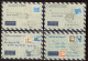 1958. 7db Légi Levél Egyiptomba Küldve, Különféle épületek Bélyeges Bérmentesítési Kombinációkkal - Covers & Documents