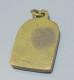 Delcampe - -ANCIEN PENDENTIF MODERNISTE BRONZE/LAITON EMAIL VISAGE Du CHRIST? BIJOU    E - Pendentifs