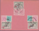 Belgique Lion Debout Divers Oblitéré Invitation Réunion 24.3.67 Oblitérations Différentes 11.2.67 Total 9 Timbres - Lettres & Documents