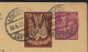 ALLEMAGNE - AVIATION - LEIPZIG  / 1923 ENTIER POSTAL 2 FIGURINES IMPRIMEES TIMBRE SUR COMMANDE ==> MÜNCHEN  (ref 8764a) - Postkarten