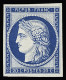 * N°8f Et 4d 20c Bleu Et 25c Bleu, Réimpression De 1862, Neuf *, Le N° 8f TTB, Petit Pelurage Sur Le N°4d. Cert. JF.Brun - 1849-1850 Cérès