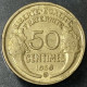 Monnaie France - 1939 B Cerclé- 50 Centimes Morlon Cupro-aluminium - 50 Centimes