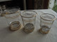 Ancien - Service De 34 Verres Timbales Filets Dorés Années 50/60 - Glass & Crystal