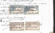 Papel Selado Brasão Rei D. Carlos 1905. Escritura S. João Da Pesqueira. I.Selo 200, 30 E 20 Reis. C.Industrial 5,10 Reis - Lettres & Documents