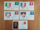 Germany 1968 Block 4 On 3 Big FDCs + Big Stationery + 5 FDCs Konrad Adenauer Churchill Schuman Gasperi - Sir Winston Churchill