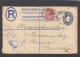 ENTIER POSTAL RECO. AVEC AFFRANCHISSEMENT COMPLEMENTAIRE DE PORT SHEPSTONE  POUR L'ALLEMAGNE CACHET AU VERSO,1923. - Lettres & Documents