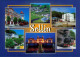 Ansichtskarte Sellin Luftbild, Strandbahn, Hotel, Seebrücke 1995 - Sellin