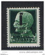 R.S.I.  VARIETA':  1944  SOPRASTAMPATO -  25 C. VERDE  N. -  DECALCO  DELLA  SOPRASTAMPA  -  SASS. 491 R - Mint/hinged