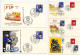 Germany, West 1966 5 FDCs Scott B416-B417 Prussian Letter Carrier & Bavarian Mail Coach / FIP - 1961-1970