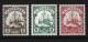 DR KOLONIEN Dt. TOGO 1909 MNH ** Mi.# 20-22 Luxus Kaizer Yachts Deutsches REICHPOST Stamps / Alemania Germany - Togo