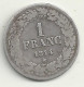 BELGIQUE - 1 Franc - 1844 - B/TB - 1 Franc