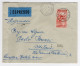 1953 Repubblica STORIA POSTALE Busta Affr. 80 Leonardo Da Vinci Cat. 15 - 1946-60: Marcophilie