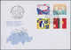 Delcampe - Suisse - 2022 - Kanton - Schweiz - Ersttagsbrief FDC ET - Covers & Documents