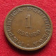 Mozambique 1 Escudo 1957 Mozambico Moçambique #2 W ºº - Mozambique