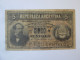 Rare! Argentina 5 Centavos 1884 Banknote See Pictures - Argentinien