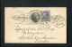 "USA" 1892, Postkarte Mit Zusatzfrankatur Nach Schweden (R0144) - ...-1900
