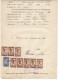 1920. KINGDOM OF SHS,ZEMUN REGIONAL COURT,CONTRACT,POSTAL STAMP AS REVENUE,CHAIN BREAKERS,VERIGARI - Lettres & Documents