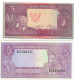 Indonesia 5 Rupiah 1960 Sukarno P-82 EF Condition - Indonésie