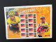 31-3-2024 (large) Australia -  2011 - Cycling - Cadel Evans (large) Sheetlet 10 Mint Personalised Stamp - Blocs - Feuillets