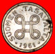 * CROSS (1952-1962): FINLAND  1 MARK 1961! · LOW START · NO RESERVE! - Finlandia