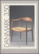 Dänemark Postkarte P 283 Stuhl 3,50 Kronen Kz. CP 2, ESSt KOPENHAGEN 22.8.1991 - Entiers Postaux