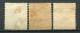 26415 Mong-tzeu N°34A,52, 55°/* Timbres D'Indochine De 1919 Surchargés 1908-19  B/TB - Oblitérés