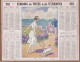Calendrier Almanach Complet 1923 -pas Sur Delc.- A DINARD ( 35 ) Joueuse De Tennis Avec Son Chien - Oberthur Rennes ?- - Big : 1921-40