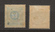 1889 MH Sweden Mi 39-40 - Neufs