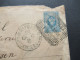 Russland / Polen 1901 GA Umschlag Stempel Bapwaba - Meissen Marke Rückseitig Mit 2x Verschiedener Stempel Meissen 1 / 3 - Lettres & Documents