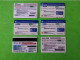 LOT DE 6 TELECARTES PREPAYEES INTERCALL - Sonstige & Ohne Zuordnung