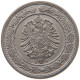 GERMANY EMPIRE 20 PFENNIG 1887 E #t032 0627 - 20 Pfennig