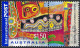 AUSTRALIA 2001 $1.50 Multicoloured, Greeting Stamp-Bayulu Community Fitsroy Falls, Used With Side Tab - Oblitérés