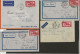 INDOCHINE -LOT DE 13 LETTRES AFFRANCHIIES POSTE AERIENNE N° 8  - ANNEES 1935 A 1937 - Storia Postale