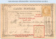 Entier FRANCE - Carte Précurseur (CPO) N° 8 Affrcht YT 59 - Obl. Pont St Pierre Vers Paris - Cartoline Precursori