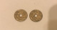 2 Pièces Belgique 5c 1925 Et 28 - 5 Cents