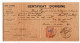 !!! COTE D'IVOIRE, CERTIFICAT D'ORIGINE DE 1930 AVEC TIMBRE FISCAL, CACHET POSTE D'ASSINIE - Covers & Documents