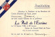 PIE-24-366 : INVITATION  LA NUIT DE L'ESCRIME A TOURS INDRE-ET-LOIRE. 14 FEVRIER 1948. SALON DU GRAND-HOTEL - Escrime