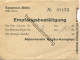 Deutschland - Kemptner Hütte 1846 Meter - Empfangsbestätigung - 2 Matratzenlager 1,30DM - Alpenverein Allgäu-Kempten - 1950 - ...